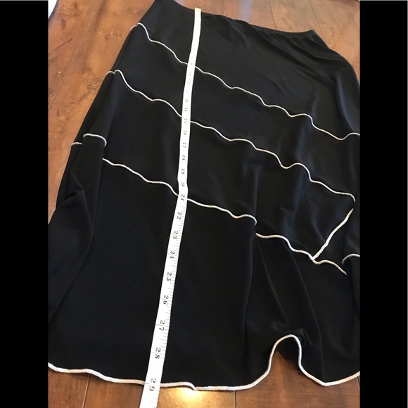 Joseph Ribkoff Black white Maxi Skirt - Picture 4 of 6